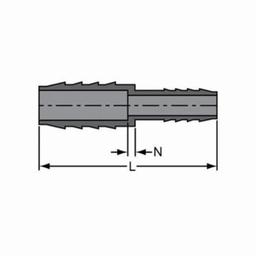 Reducer Coupling, 1-1/4 x 1 in, Insert, PVC - du7yskwflco8srej1cbi_x500.jpg