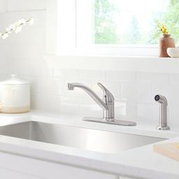 Jolt 1.5 GPM Single Hole Kitchen Faucet - Includes Side Spray Escutcheon - dw18inhud0ckvmhvmafv_x500.jpg