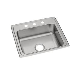 Celebrity Single Bowl Kitchen Sink, Top Mount, 22 x 19-1/2 in, 7 in Bowl Depth, 3-Hole, 20 ga Brushed Satin Steel, Stainless - dxhsqzleatg8lnve72ve_800x500@2x.jpg