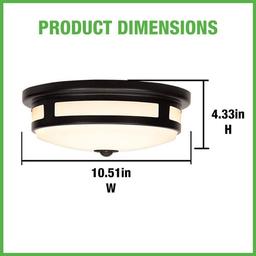 11 in. Round Black Exterior Outdoor Motion Sensing LED Ceiling Light 830 Lumens 5-Color Temperature Options Wet Rated - e22d2rkdft6rq16yhoo2_x500.jpg