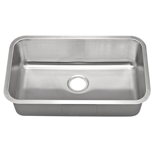 Single Bowl Kitchen Sink, Under Mount, 29-7/8 x 18 in, 10 in Bowl Depth, 16 ga Satin Steel, Stainless - e67lmecvdrvu1agfdwfc_x500.jpg