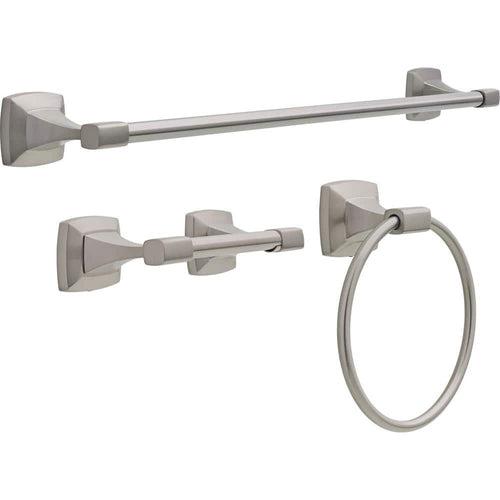 Portwood 3-Piece Bath Hardware Set with 24 in. Towel Bar, Toilet Paper Holder, Towel Ring in Brushed Nickel - e6v8rwy77puy7vdruegr_x500.jpg