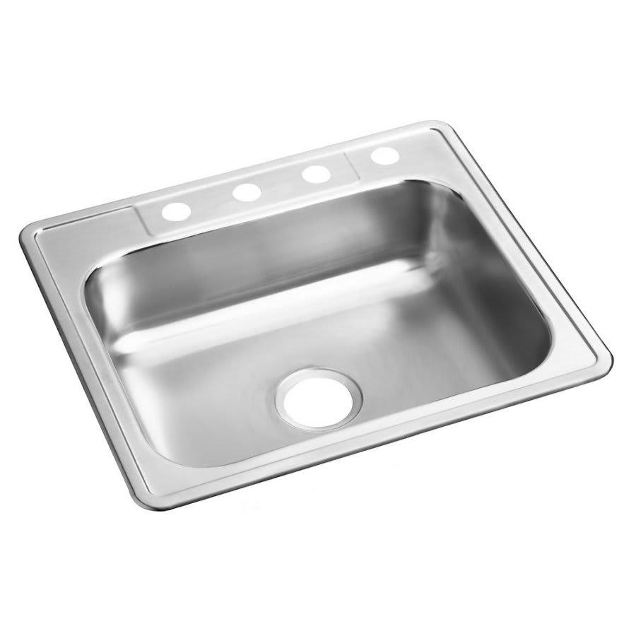 Dayton® Single Bowl Kitchen Sink, Top Mount, ADA, 25 x 22 in, 6-3/8 in Bowl Depth, 4-Hole, 22 ga Satin Steel, Stainless - e7dkrwt8i9pac0rsxwpx_800x500@2x.jpg