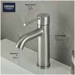 Essence 1.2 GPM Single Hole Bathroom Faucet with Silk move, QuickFix, and EcoJoy Technology - ebvw3zmx81xa1fjthsbo_x500.jpg