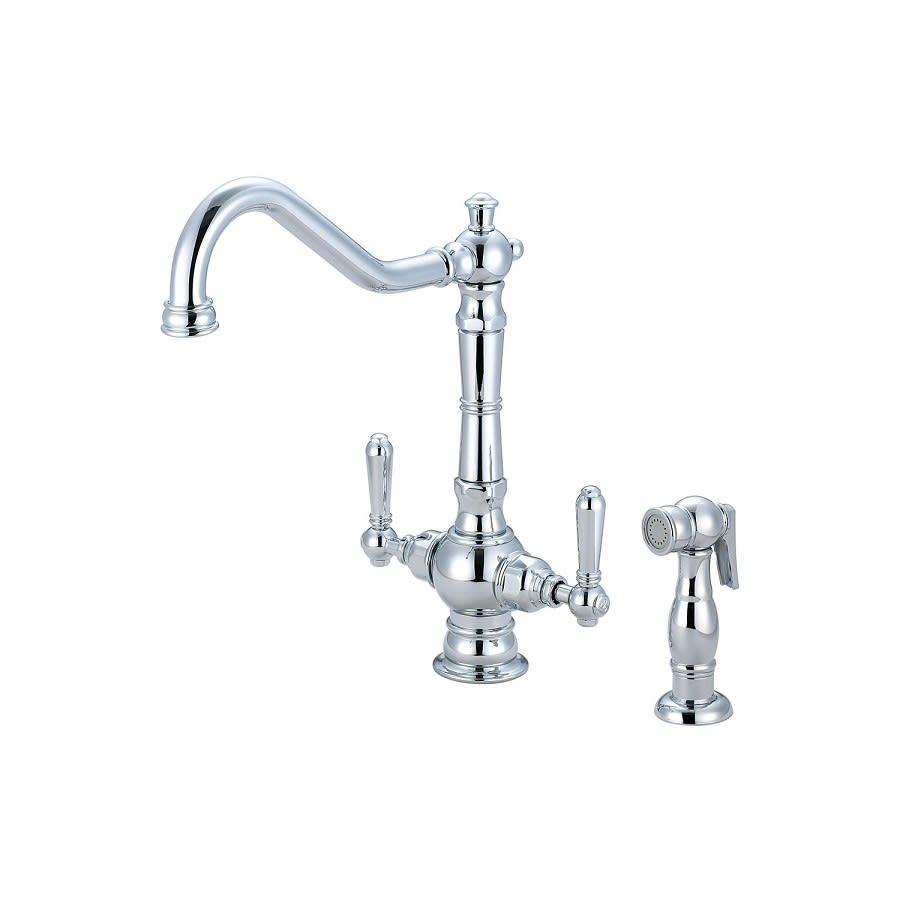 Americana Kitchen Faucet, Deck Mount, ADA, 2 Lever Handles, 2-Hole, Polished Chrome - ed8hfw0bipdsk8894i3k_800x500@2x.jpg