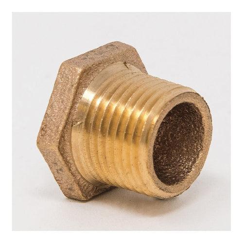 Hex Head Bushing, 3/8 x 1/8 in, MNPT x FNPT, Lead Free Brass, Rough Brass - edd8sicq0ijcibreqmxw_x500.jpg