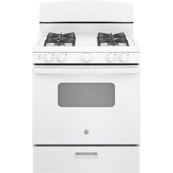 GE 30 in. 4.8 cu. ft. Freestanding Gas Range in White (JGBS10DEMWW) - eddatm1txyoxqb0emuvw_800x500@2x.jpg