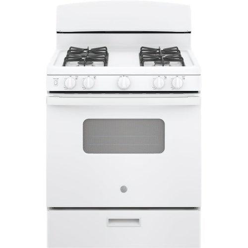 GE 30 in. 4.8 cu. ft. Freestanding Gas Range in White (JGBS10DEMWW) - eddatm1txyoxqb0emuvw_x500.jpg