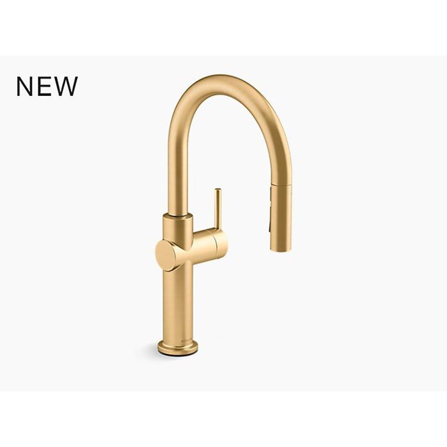 Crue™ Kitchen Faucet, Deck Mount, ADA, 1 Lever Handle, 1-Hole, Vibrant Brushed Moderne Brass - edjjogkmig33qhlmkcdo_800x500@2x.jpg