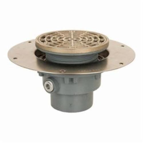 822 Trap Primer Floor Drain, 2 in Outlet, No Hub, 5-1/2 in Round Nickel Bronze Top - eejnubppgjtd5jrv4xrw_x500.jpg