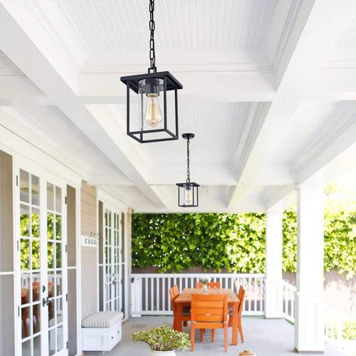 1-Light Black Indoor Outdoor Pendant Light with Clear Glass - eexilhxuggasml41jioj_x500.jpg