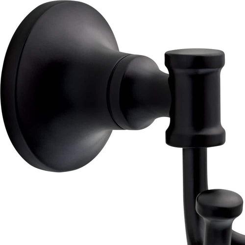 Chamberlain Double Towel Hook Bath Hardware Accessory in Matte Black - egmiby01wpegiilmjnb2_x500.jpg