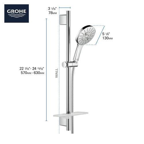 Rainshower 1.75 GPM Multi Function Hand Shower Package with StarLight, DreamSpray, EcoSpray, Speed Clean and QuickFix - Includes Slide Bar and Hose - ehfh0xrn04jzc6uvbqru_x500.jpg