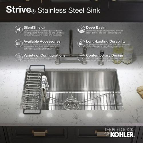 Strive 35" Single Basin Undermount 16-Gauge Stainless Steel Kitchen Sink with SilentShield with Accessories Included - eimbd0lr7nnlnpudijd9_x500.jpg