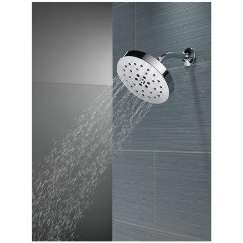 Universal Showering Components 1.75 GPM Multi Function Rain Shower Head with Touch-Clean and H2Okinetic Technology - eisttn7nw67cjltha08s_x500.jpg