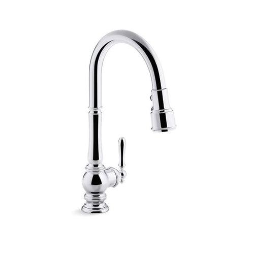 Artifacts® Kitchen Faucet, Deck Mount, ADA, 1 Lever Handle, 1-Hole, Polished Chrome - eqo7gj5gpr0knnkdb6ch_x500.jpg