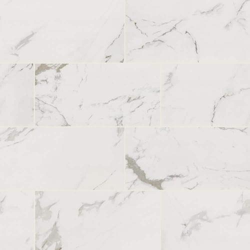 Carrara 12 in. x 24 in. Polished Porcelain Stone Look Floor and Wall Tile (16 sq. ft./Case) - esah1pkxw16lu56gliss_x500.jpg