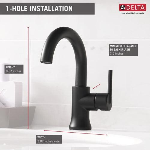 Trinsic 1.2 GPM Single Hole Bathroom Faucet - Includes Metal Push Pop-Up Drain Assembly - esool6ayhrse5xqnp8ch_x500.jpg