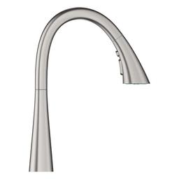 Zedra Kitchen Faucet, Deck Mount, ADA, 1 Lever Handle, 1-Hole, SuperSteel - evoxgializbkt13ohuft_x500.jpg