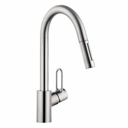 Talis Loop 1.75 GPM Pull-Down Kitchen Faucet HighArc Spout with Magnetic Docking & Toggle Spray Diverter - Limited Lifetime Warranty - ezxyqwzey7p3azgraunk_800x500@2x.jpg