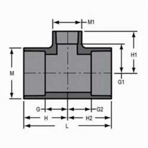 Tee, 3/4 x 1/2 in, Socket, SCH 80/XH, PVC - fg8zc0yirkwditan0ylo_x500.jpg