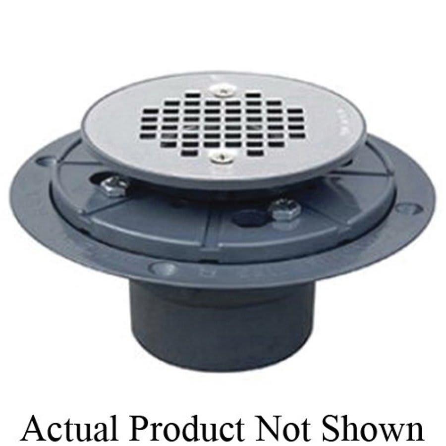 Shower Pan Drain With Plastic Rim, 2 in, Hub, 4-3/8 in, Grid, ABS Drain, Stainless Steel - fgcvjw3nwxxykjg7ogc1_800x500@2x.jpg