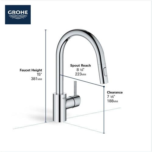 Concetto 1.75 GPM Single Hole Pull Down Kitchen Faucet - fgrtenft8fgl7q4ccepw_x500.jpg