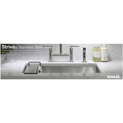 Strive 29" Single Basin Undermount 16-Gauge Stainless Steel Kitchen Sink with SilentShield with Basin Rack and Utility Shelf - fhfdttz9ez6tawlbfqkv_x500.jpg