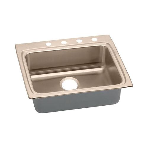 CuVerro Single Bowl Kitchen Sink, Top Mount, ADA, 25 x 22 in, 4-5/8 in Bowl Depth, 4-Hole, 18 ga Lustrous Satin Steel, Stainless - fing2ya5xwi7bxo7jlgd_x500.jpg