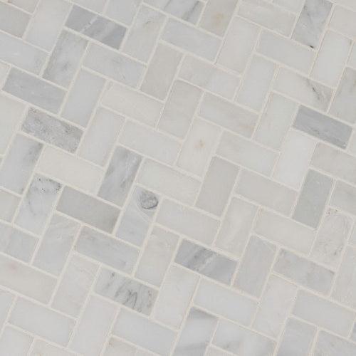 Arabescato Carrara Herringbone Pattern Honed in a Mesh - fivcydlv2fl7eg5wqvv7_x500.jpg