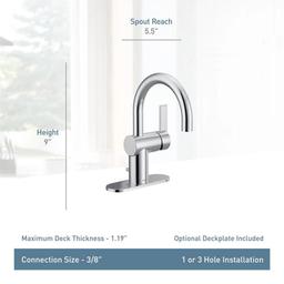 Cia 1.2 GPM Single Hole Bathroom Faucet with Lift Rod Drain Assembly - fjs5o1rfp4r379cebw33_x500.jpg