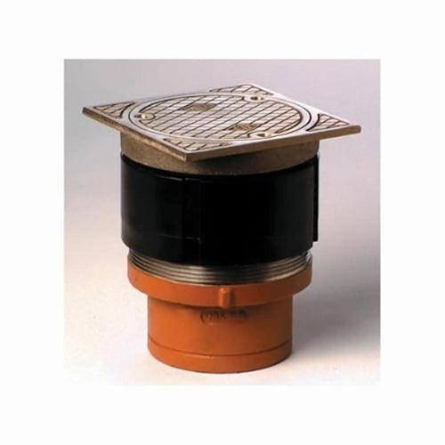 Cleanout With Top, 4 in Outlet, No Hub, 4 in Cover, Square, Nickel Bronze - floimpdm54etfcgzkriz_x500.jpg