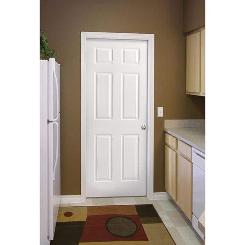 30 in. x 80 in. 6 Panel Textured Hollow Core Primed Composite Interior Door Slab with Bore - fmykdyomoj7xfb5ftcvu_x500.jpg