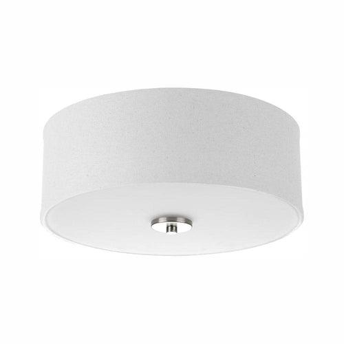 Inspire Collection 13 in. Transitional Brushed Nickel LED Bedroom Drum Shade Ceiling Light with White Linen Shade - fodzyk3uzfqvkrivia6x_x500.jpg