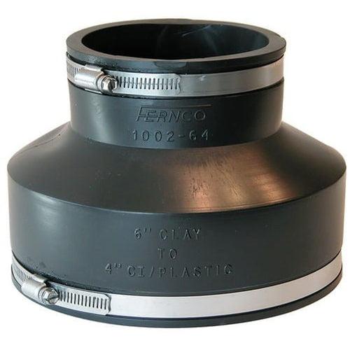 Transition Coupling, 6 x 4 in, West Coast Clay x Cast Iron/Plastic, Flexible PVC - fp4oqbyvguvtlznq7dif_x500.jpg