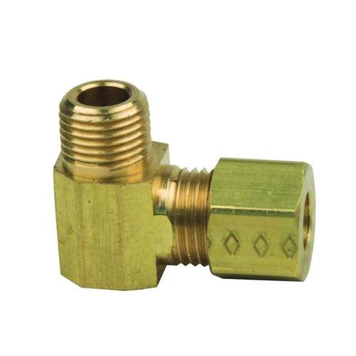 90 deg Elbow, 1/4 x 1/8 in, Comp x MNPT, Brass, Rough Brass, Domestic - fsd57wpk5wznf9dln9c7_x500.jpg