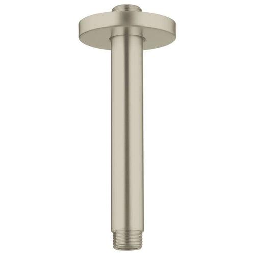 6" Ceiling Shower Arm with Flange and 1/2" Threaded Connection - fslufos02835fvwnrm1c_x500.jpg