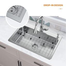 Bratten 33 in. Drop-In Single Bowl 18 Gauge Stainless Steel Kitchen Sink with Accessories - ftjxjizwqzs8pbheiyw4_x500.jpg