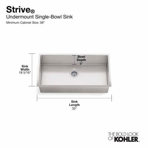 Strive 35" Single Basin Undermount 16-Gauge Stainless Steel Kitchen Sink with SilentShield with Accessories Included - fxknwpywdbpxju14bghh_x500.jpg