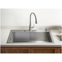 Vault 33" Single Basin Drop-In / Under-Mount 18-Gauge Stainless Steel Kitchen Sink with SilentShield - Basin Rack Included - g1qvb2j9hdchu4ovvqyr_x500.jpg