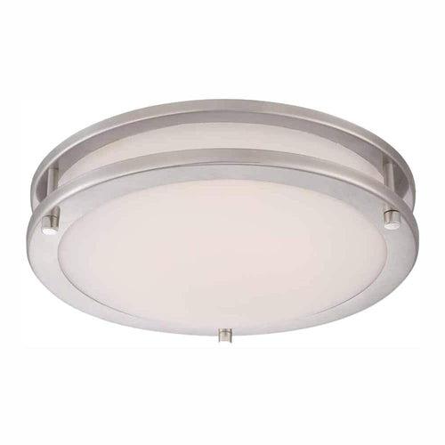 Hampton Bay Flaxmere 12 in. Brushed Nickel Dimmable LED Integrated Flush Mount with Frosted White Glass Shade - g2fvj0hmpealjxvae1ze_x500.jpg