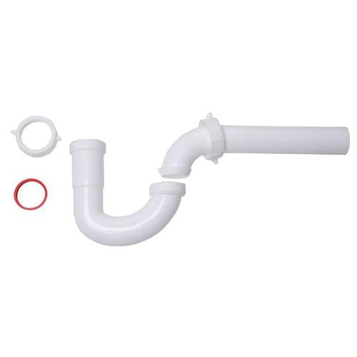 1-1/4 in. White Plastic Sink Drain P- Trap - g2ivaihh9uioflpv5gim_x500.jpg