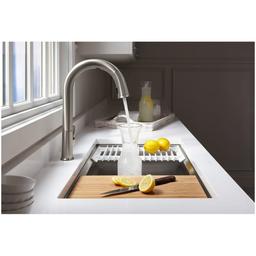 Prolific 33" Workstation Single Basin Undermount Kitchen Sink with Silent Shield Technology and Accessories Included - gazfs0ezlfehnsbd9kob_x500.jpg