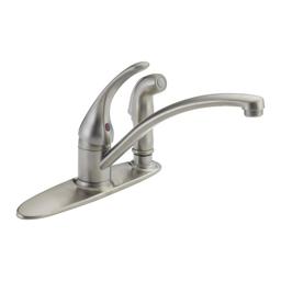 Foundations® Kitchen Faucet, Deck Mount, ADA, 1 Lever Handle, 3-Hole, Stainless - gdb5t0pvpxxqxdtpvg6z_800x500@2x.jpg