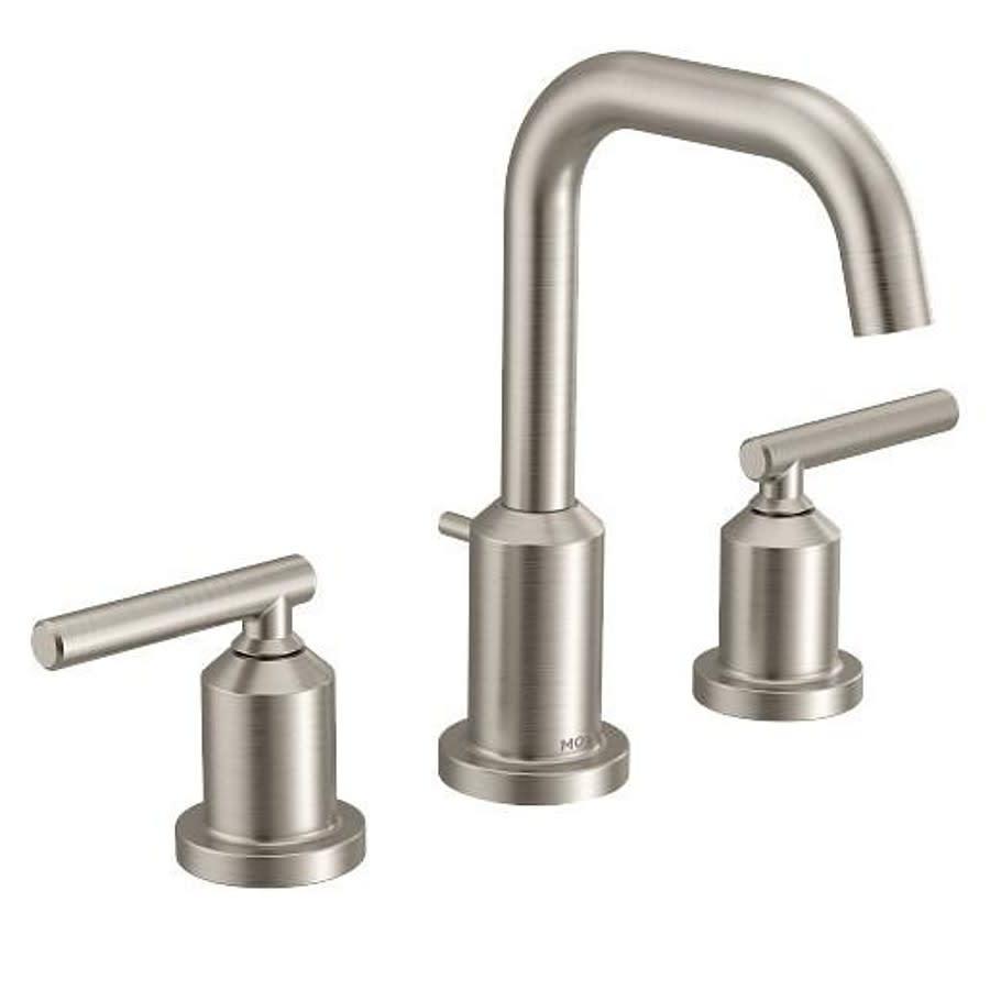 Gibson™ Widespread Lavatory Faucet, ADA, 2 Handle, 3-Hole, 1.2 gpm, Brushed Nickel - gdhhp6sjz7zzreylfinr_800x500@2x.jpg