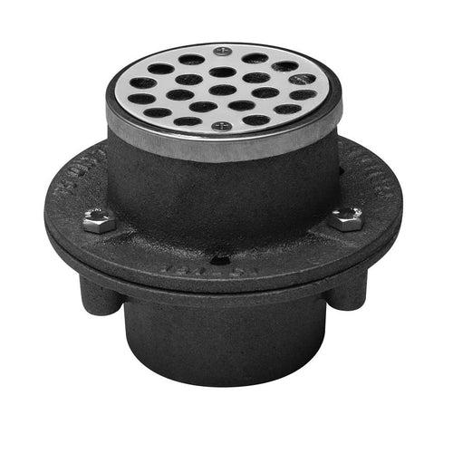 2 in 151 Series Cast Iron Drain with 2 in Sch. 40 No-Caulk Connection, Stainless Steel - gg6a184hxa2se0wdbmte_x500.jpg