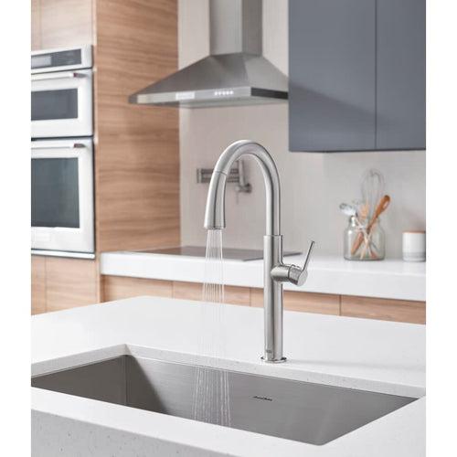 Studio S 1.8 GPM Single Hole Pull Down Kitchen Faucet with Re-Trax Technology - ggqoxdo7r5fnotweeqi9_x500.jpg