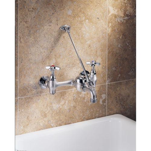 Double Handle Wallmount Faucet with Cross Handles Wall Brace and Pail Hook from the Commercial Series - gh941xti7wxiiwjy1xh7_x500.jpg