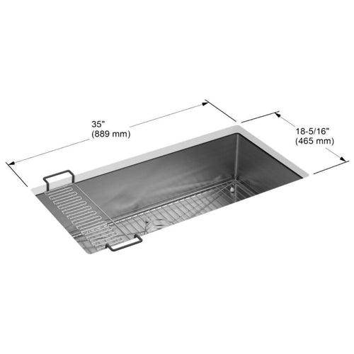 Strive 35" Single Basin Undermount 16-Gauge Stainless Steel Kitchen Sink with SilentShield with Accessories Included - ghdiojjgqibyvuxld4st_x500.jpg