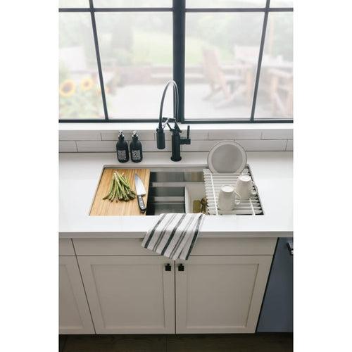 Prolific 33" Workstation Single Basin Undermount Kitchen Sink with Silent Shield Technology and Accessories Included - go2v2p3qp2ve4i5nc42e_x500.jpg